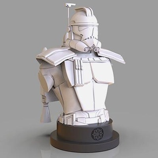 cloner soldat capitaine rex buste paburoviii 3d print model - Mito3D