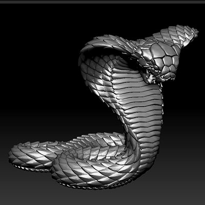 Cobra Snake 3D Print Model by Alexander3dart