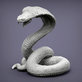 cobra serpent 3d impression modèle alexander3dart 3d print model - Mito3D