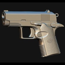colt 380 auto hand gun print ready 3d model 3d print model - Mito3D