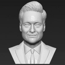 conan obrien bust print ready 3d model here o'brien printing current size 5 cm height but you free scale it zip file contains obj stl created zbrushif have any questions please don't hesitate contact me respond asap encourage check my other celebrity models 3d print model - Mito3D