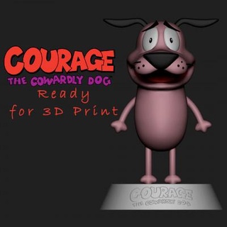 courage cowardly dog - fan art 3d print ready nyrath12 3d print model - Mito3D