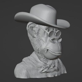 cow boy chapeau nft singe gurhansukuroglu 3d print model - Mito3D
