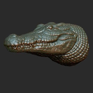 crocodile buste 3d impression modèle guninnik81 3d print model - Mito3D