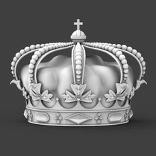 crown print ready 3d model classic printing no uvs textures 800000 faces 400000 verticessized average head but you can scale up down your preference 3d print model - Mito3D