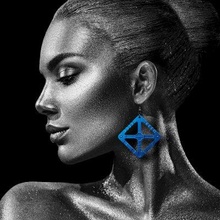 cyberpunk earrings - print ready 3d model vitamin 3d print model - Mito3D
