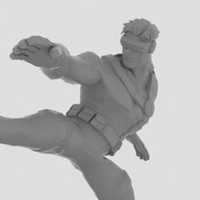 cyclops kick figure print ready 3d model 3d print model - Mito3D