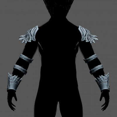 dark deku full arms armor suit - hero academia cosplay 3d print model blackstar90 3D print model - Mito3D
