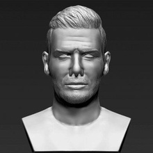 david beckham bust print ready 3d model here printing current size 5 cm height but you free scale it zip file contains obj stl created zbrush 3d print model - Mito3D