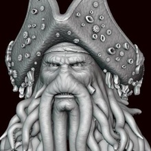 davy jones - print ready 3d model alexkovalev 3d print model - Mito3D