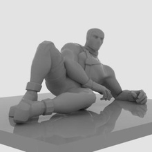 Deadpool sanatsal şekil Yazdır hazır 3d model 3d print model - Mito3D