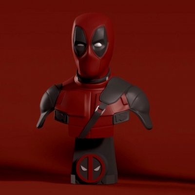 deadpool bust - 3d print model by cheriloyet 3d print model - Mito3D