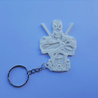 deadpool keychain - 3d print model by 3dprintingdesigner 3D print model - Mito3D