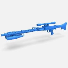 mort soldat blaster fusil dlt 19d impression prêt 3d modèle 3d print model - Mito3D