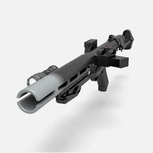 morte Soldado blaster rifle 11d Vampiro impressão pronto 3d modelo 3d print model - Mito3D