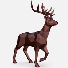 deer - print ready 3d model lowpoly 3d print model - Mito3D