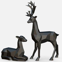 deer - print ready 3d model lowpoly 3d print model - Mito3D
