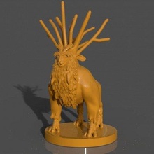 deer god print ready 3d model 3d print model - Mito3D