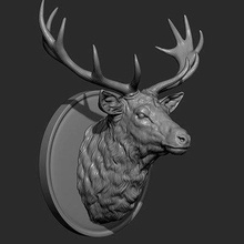 deer head - print ready 3d model guninnik81 3d print model - Mito3D