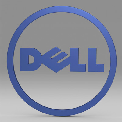 Dell logo 3d impresión modelo logoman 3D print model - Mito3D