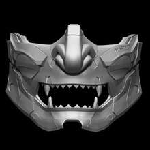 demone cyberoni maschera Stampa pronto 3d modello 3d print model - Mito3D