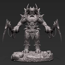 demon ogre drakshal print ready 3d model sculpt my own line character models sculpts stl size 15224mm x 150mm 1483mm 3d print model - Mito3D