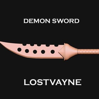 demônio espada lostvayne mortal pecados 3d impressão modelo centro 3d print model - Mito3D