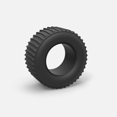 diecast dirt dragster rear tire scale 1 25 - print ready 3d model cosplayitemsrock 3D print model - Mito3D