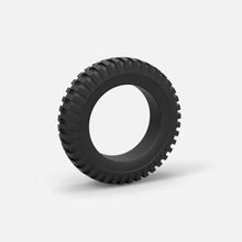 diecast military tire 3 scale 1 10 - print ready 3d model cosplayitemsrock 3d print model - Mito3D