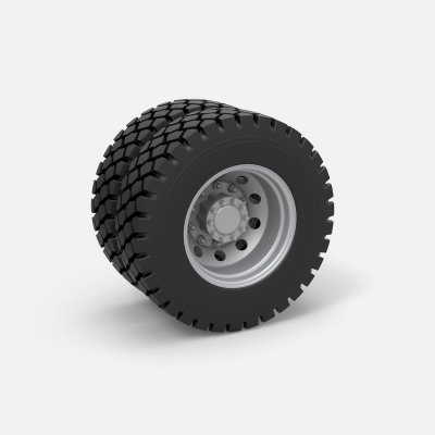 fundido presión militar camión rueda 125 impresión Listo 3d modelo cosplayitemsrock 3D print model - Mito3D
