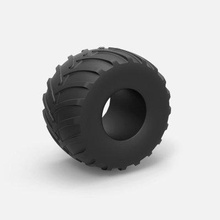 diecast monstro caminhão pneu escala 1 25 impressão pronto 3d modelo itens cosplay rock 3d print model - Mito3D