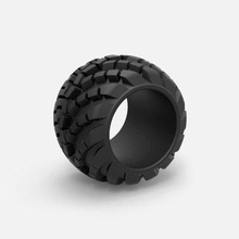 diecast estrada arqueado pneu escala 1 10 impressão pronto 3d modelo itens cosplay rock 3d print model - Mito3D