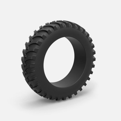 diecast tractor tire scale 1 25 - print ready 3d model cosplayitemsrock 3D print model - Mito3D