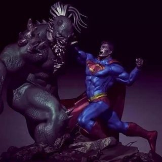 doomsday vs superman - 3d print model 3dprintingdesigner 3d print model - Mito3D