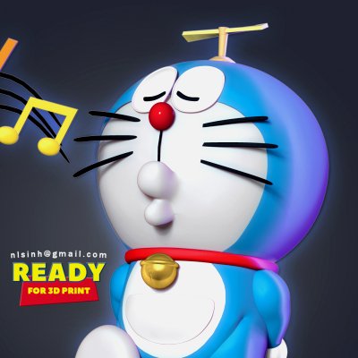 Doraemon Yazdır hazır 3d model 3D print model - Mito3D