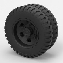 Duplo roda caminhão impressão pronto 3d modelo 3d print model - Mito3D