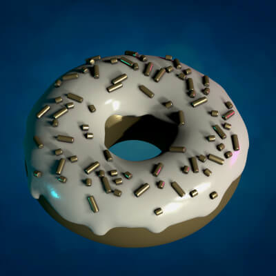 doughnut donut - 3d print model skazok 3D print model - Mito3D