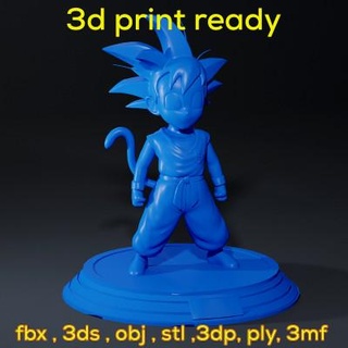 Drachen Ball Kind Goku Schwanz nivinpoly420 3d print model - Mito3D