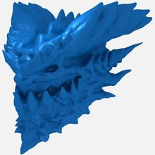 dragon head print ready 3d model very cool your printer 3d print model - Mito3D