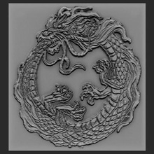 dragon relief - print ready 3d model elitemodelry 3d print model - Mito3D