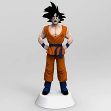 dragonball son goku character print ready 3d model - stl size 3 cm 5 20 25 30 mm files volume 230mb- please contact us if you have any problems price problem so 3d print model - Mito3D