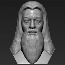 dumbledore harry potter bust print ready 3d model here professor albus printing current size 5 cm height but you free scale it zip file contains obj stl created zbrushif have any questions please don't hesitate contact me respond asap encourage check my other celebrity models 3d print model - Mito3D