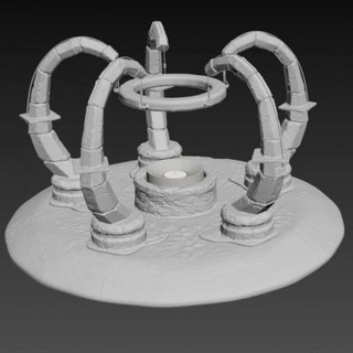 dungeon candle holder thomas 125 3d print model - Mito3D