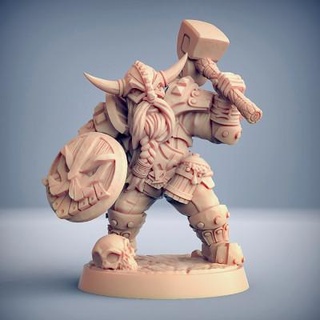 dwarven defender male - 3d print model 3dmodeldesigner 3d print model - Mito3D