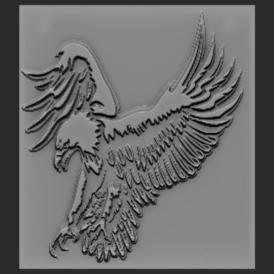 eagle relief - print ready 3d model elitemodelry 3D print model - Mito3D