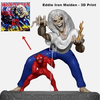 eddie iron maiden cd cover 3d print model r3dmax 3d print model - Mito3D