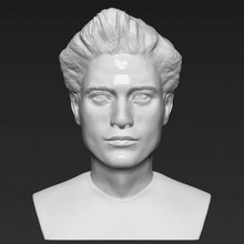 edward cullen twilight robert pattinson bust print ready 3d model here printing current size 5 cm height but you free scale itzip file contains obj stlthe created zbrush 3d print model - Mito3D
