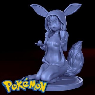 eevee Trainer Pokémon 3d drucken Modell deathscythe124 3d print model - Mito3D