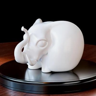 elephant statue - 3d print model lovely3dstocker 3d print model - Mito3D