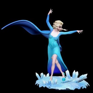 Elsa dondurulmuş hayran Sanat 3d Yazdır model minhdinh 3d print model - Mito3D